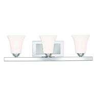 Ridgedale 3-Light Bathroom Vanity Light in Polished Chrome