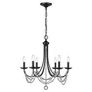 Mirabella 6-Light Chandelier in Matte Black