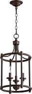 Three Light Entry Pendant by Quorum