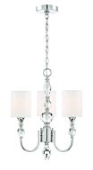 Evi 3-Light Chandelier in Chrome