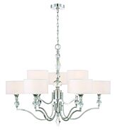 Evi 9-Light Chandelier in Chrome