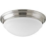 LED Flush - Soft Dome 1-Light LED Flush Mount in Brushed Nickel