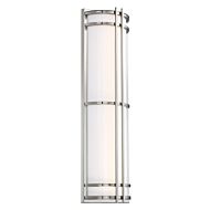 Modern Forms Skyscraper 1 Light Outdoor Wall Light in Stainless Steel