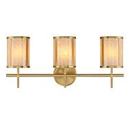 Camden 3-Light Bathroom Vanity Light in Warm Brass