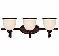 Savoy House Willoughby 3 Light Bathroom Vanity Light in English Bronze