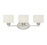 Savoy House Kane 3 Light Bathroom Vanity Light in Satin Nickel