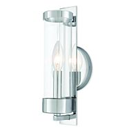 Castleton 1-Light Wall Sconce in Polished Chrome