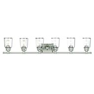 Lawrenceville 6-Light Bathroom Vanity Light in Brushed Nickel