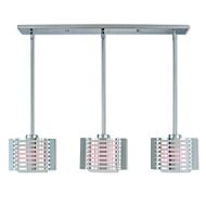 Hilliard 3-Light Linear Chandelier in Polished Chrome