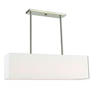 Summit 4-Light Linear Chandelier in Brushed Nickel