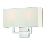 Pierson 2-Light Wall Sconce in Polished Chrome