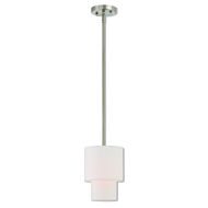 Meridian 1-Light Mini Pendant in Brushed Nickel