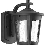 East Haven LED 1-Light LED Wall Lantern in Black