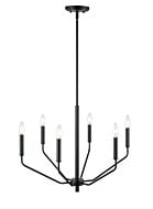 Millennium 6 Light Chandelier in Matte Black