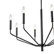 Laurell 8-Light Chandelier in Matte Black