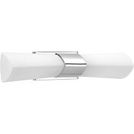 Zura 2-Light Bathroom Vanity Light in Polished Chrome