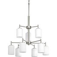 Replay 9-Light Chandelier in Brushed Nickel