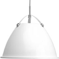 Tre 1-Light Pendant in White