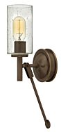 Collier 1-Light LED Wall Sconce in Light Oiled Bronze