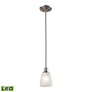 Jackson 1-Light LED Mini Pendant in Brushed Nickel