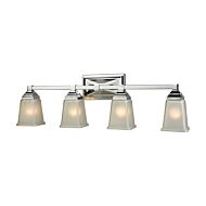 Sinclair 4-Light Bathroom Vanity Light in Polished Chrome