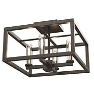 DVI Sambre 4-Light Semi-Flush Mount in Multiple Finishes and Graphite