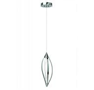 Elan Meridian 7.75 Inch LED Pendant in Chrome