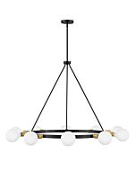 Orla 10-Light LED Chandelier in Black