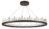 Malta 56-Light LED Chandelier in Satin Dark Grey