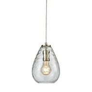 Lagoon 1-Light Mini Pendant in Satin Nickel