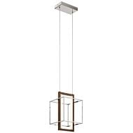 Viho 2-Light LED Pendant in Polished Nickel