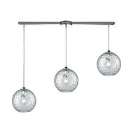 Watersphere 3-Light Pendant in Polished Chrome