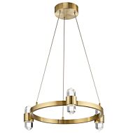 Kichler Arabella 6 Light Contemporary Chandelier in Champagne Gold