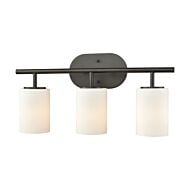 Pemlico 3-Light Bathroom Vanity Light in Oil Rubbed Bronze