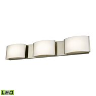 Pandora 3-Light LED Bathroom Vanity Light in Satin Nickel