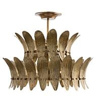 Arteriors Analise 26 Inch 8 Light Chandelier in Vintage Brass