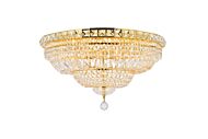 Tranquil 12-Light Flush Mount in Gold