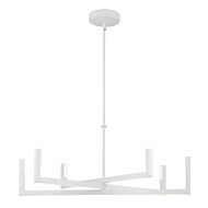 Priam 6-Light LED Chandelier in White