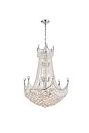 Corona 24-Light Chandelier in Chrome