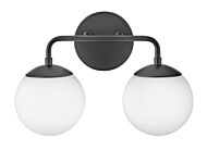 Lark Juniper 2 Light Bathroom Vanity Light in Black