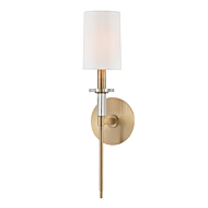 Hudson Valley Amherst Wall Sconce in Aged Brass