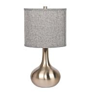 Table Lamp 1-Light Table Lamp in Brushed Polished Nickel