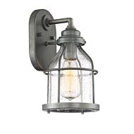 Brensten 1-Light Wall Lantern in Weathered Iron