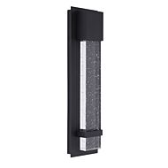 Venecia 1-Light LED Outdoor Wall Light in Matte Black