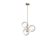 DVI Courcelette 3-Light Pendant in Venetian Brass