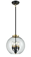 DVI Frontenac 4-Light Foyer Pendant in Multiple Finishes and Graphite