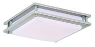 Horizon 1-Light LED Flush Mount in Satin Nickel