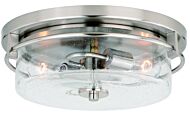 Addison 2-Light Flush Mount in Satin Nickel