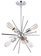 Estelle 6-Light Pendant in Polished Nickel