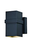 Lavage 2-Light LED Outdoor Wall Mount in Textured Black